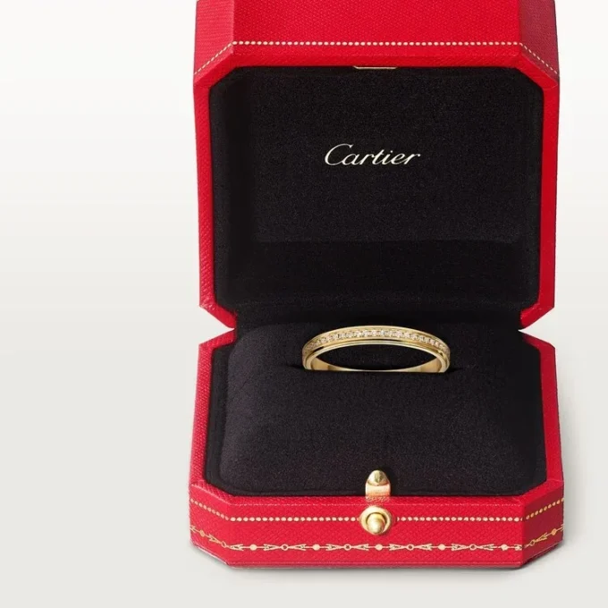 Cartier D’amour Wedding Ring, 2.3 Mm Width, Paved