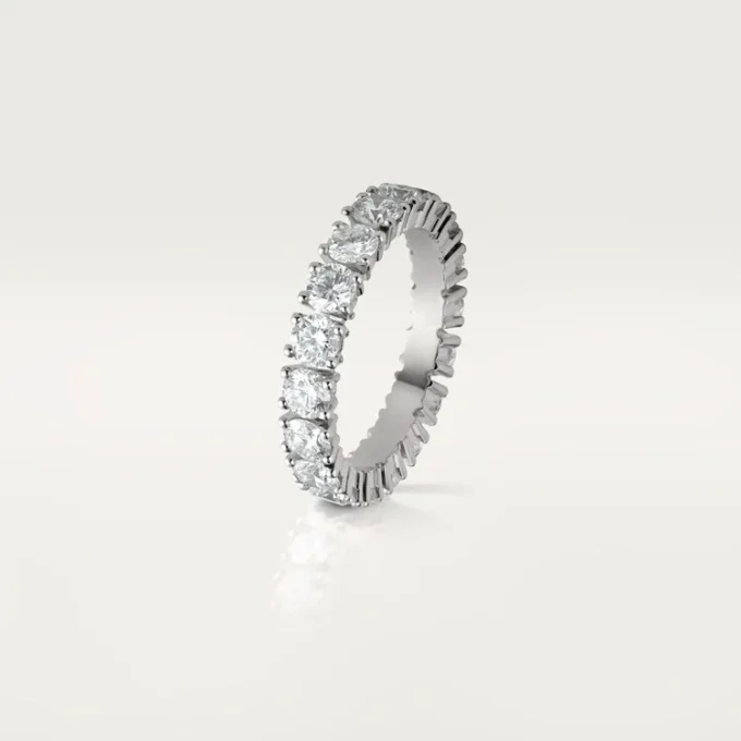 Cartier Destinee Wedding Band, 4.1 Mm Width, Paved