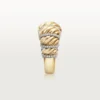 Cartier Libre Tressage Ring, Diamonds