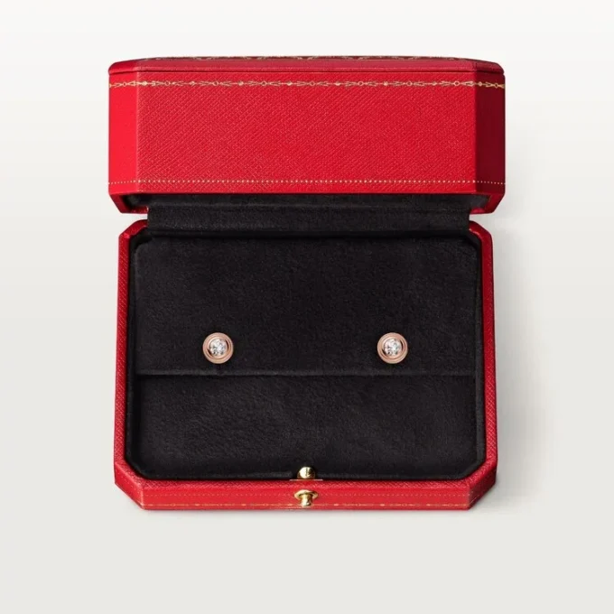 Diamants Legers Earrings Xs – Pink Gold, Diamonds – Cartier