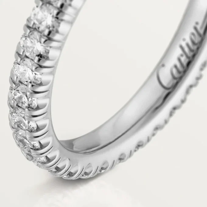Etincelle De Cartier Wedding Band – White Gold, Diamonds – Cartier