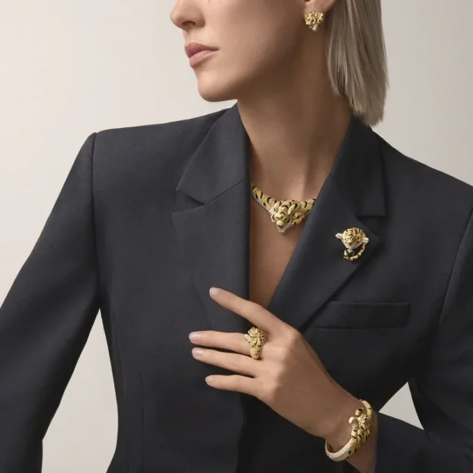 Faune Et Flore De Cartier Bracelet, Yellow, Orange and Brown Diamonds, Paved