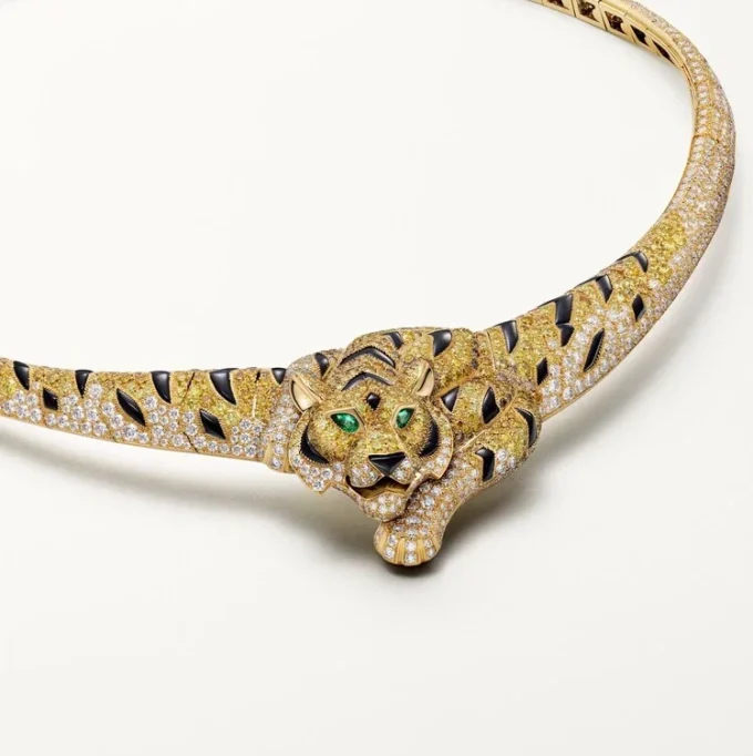 Faune Et Flore De Cartier Necklace, Yellow, Orange and Brown Diamonds, Paved