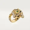 Faune Et Flore De Cartier Ring, Yellow, Orange and Brown Diamonds, Paved