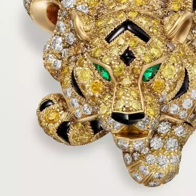 Faune Et Flore De Cartier Ring, Yellow, Orange and Brown Diamonds, Paved