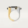 Geometrie & Contrastes Ring, Onyx, Paved