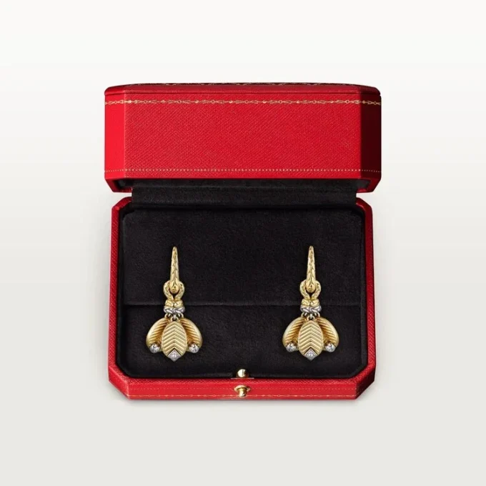 Grain De Cafe Earrings, Diamonds