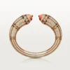 Geometrie & Contrastes Bracelet, Coral, Paved