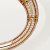 Geometrie & Contrastes Bracelet, Coral, Paved