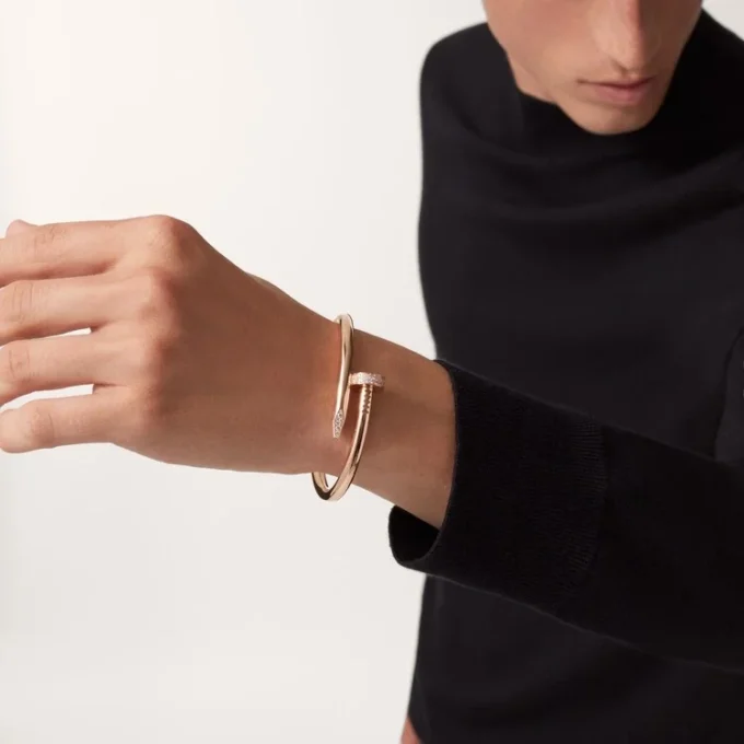 Juste Un Clou Bracelet, Large Model, Diamonds