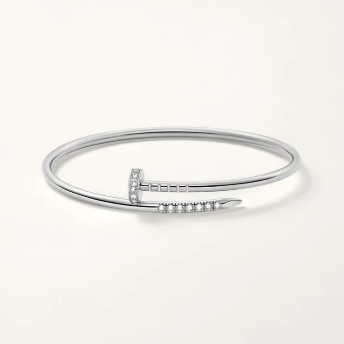 Juste Un Clou Bracelet, Small Model, Reverse-Set Diamonds