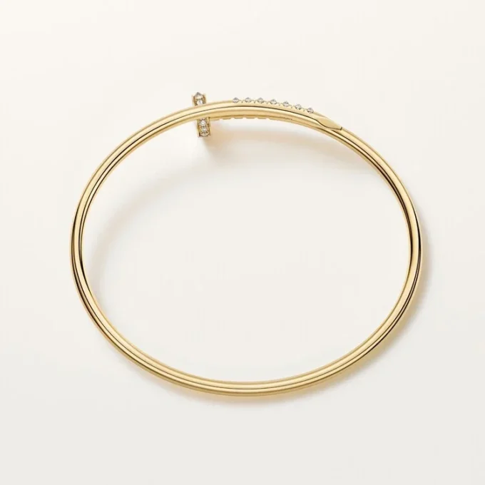 Juste Un Clou Bracelet, Small Model, Reverse-Set Diamonds