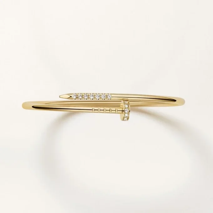 Juste Un Clou Bracelet, Small Model, Reverse-Set Diamonds