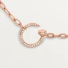 Juste Un Clou – Diamond Chain Necklace in Rose Gold | Cartier Us