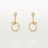 Juste Un Clou Earrings, Double, Paved