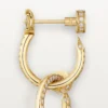 Juste Un Clou Earrings, Double, Paved