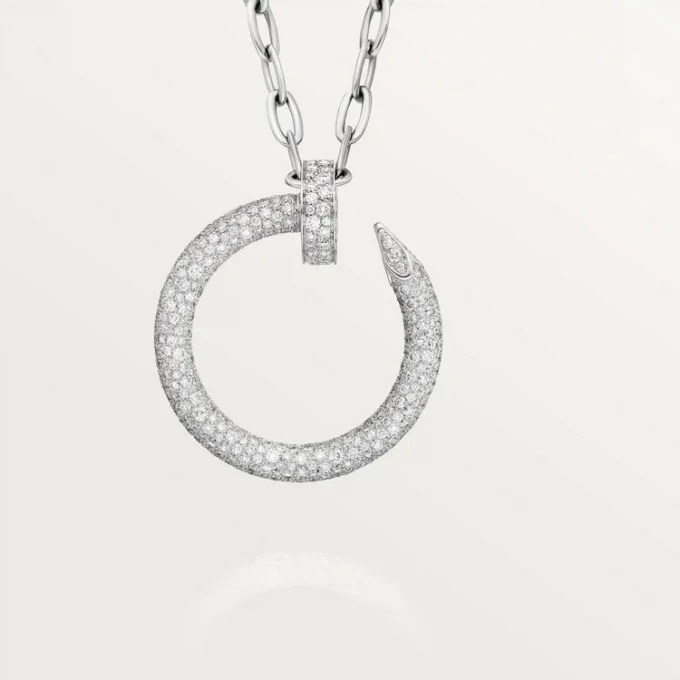 Juste Un Clou Long Necklace, Multiwear, Extra-Large Model, Paved