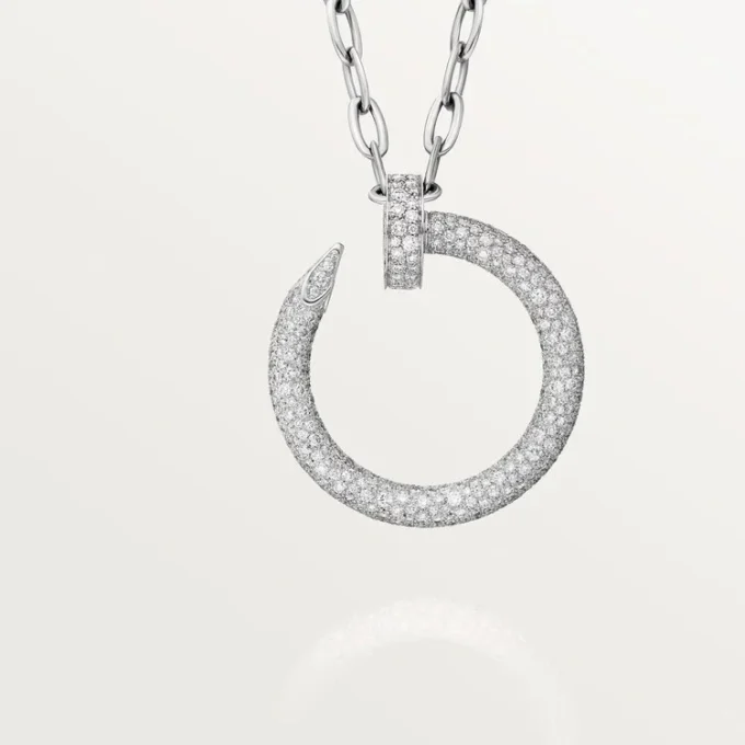Juste Un Clou Long Necklace, Multiwear, Extra-Large Model, Paved