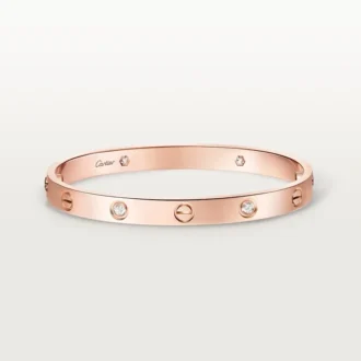 Love Bracelet, Classic Model, 4 Diamonds