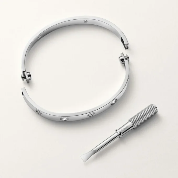 Love Bracelet, Classic Model, 4 Diamonds