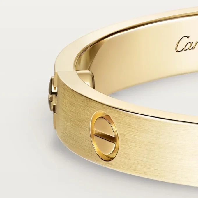 Love Bracelet, Classic Model, Brushed, 4 Diamonds