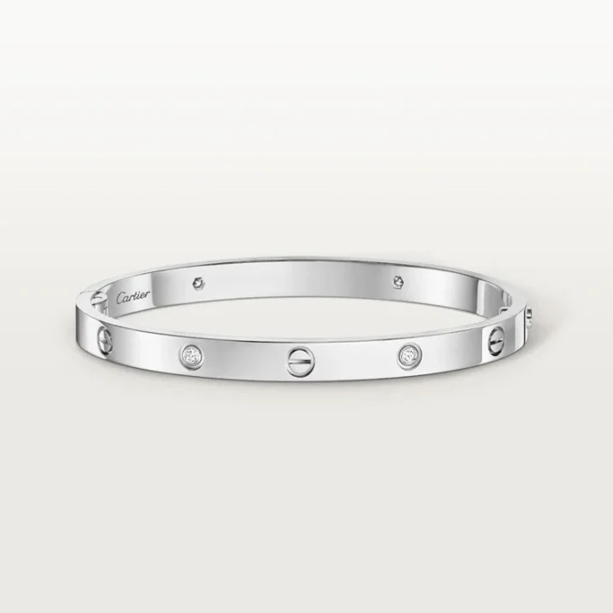 Love Bracelet, Medium Model, 4 Diamonds