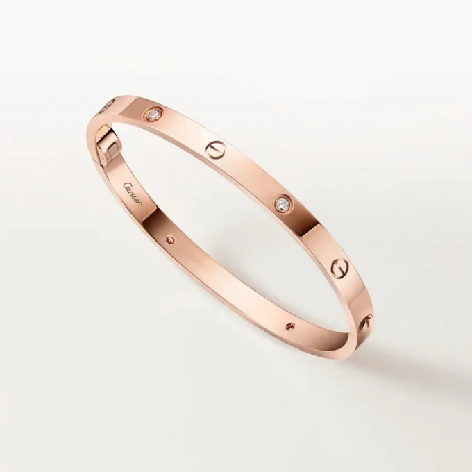 Love Bracelet, Medium Model, 4 Diamonds