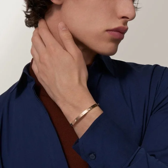 Love Bracelet, Medium Model, 4 Diamonds