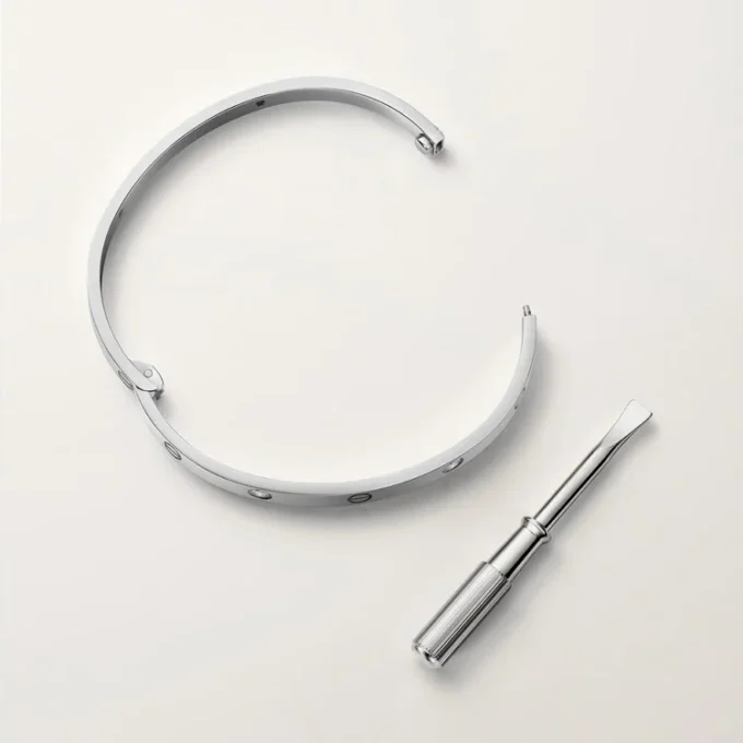 Love Bracelet, Medium Model, 4 Diamonds