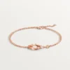 Love Bracelet, on Chain, 2 Diamonds