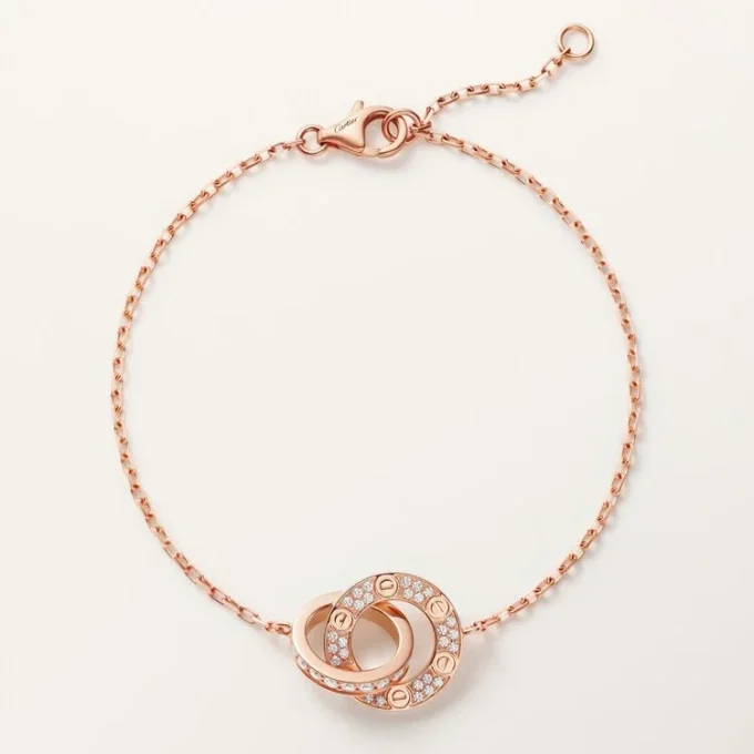 Love Bracelet, on Chain, Paved