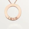 Love Necklace, 3 Diamonds – Rose Gold, Diamonds – Cartier