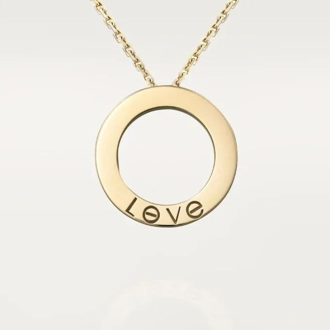 Love Necklace, Diamond-Paved – Yellow Gold, Diamonds – Cartier