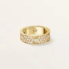 Love Ring, Classic Model, Paved, 6 Diamonds