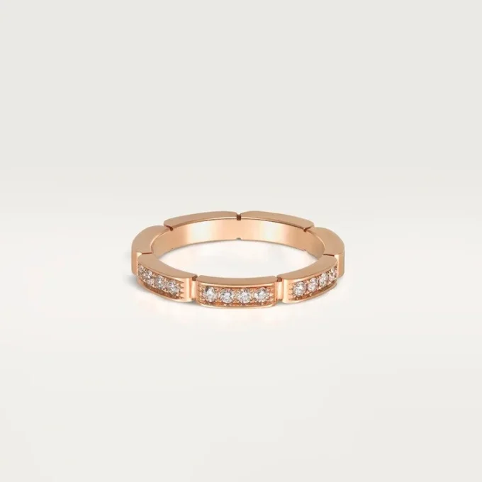 Maillon Panthere Wedding Band – Pink Gold, Diamonds – Cartier