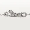 Panthere De Cartier Bracelet, on Chain, Half-Paved