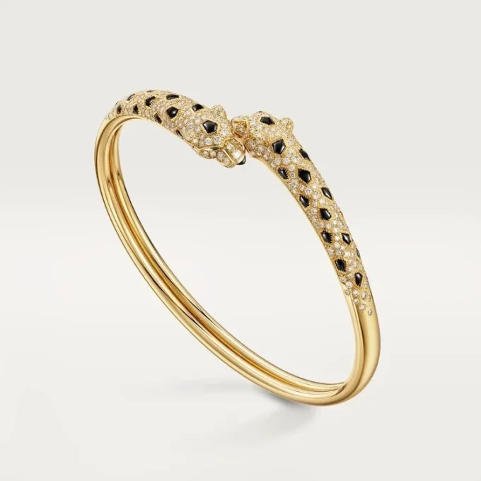Panthere De Cartier Bracelet, Small Model, Half-Paved