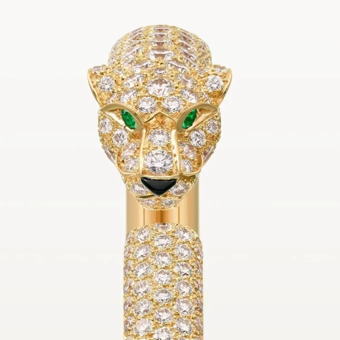 Panthere De Cartier Bracelet, Small Model, Half-Paved