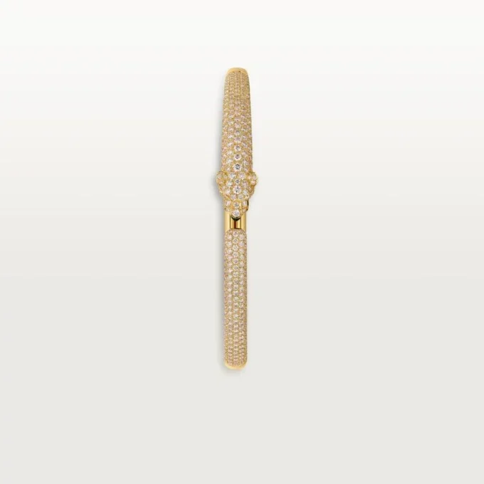 Panthere De Cartier Bracelet, Small Model, Half-Paved