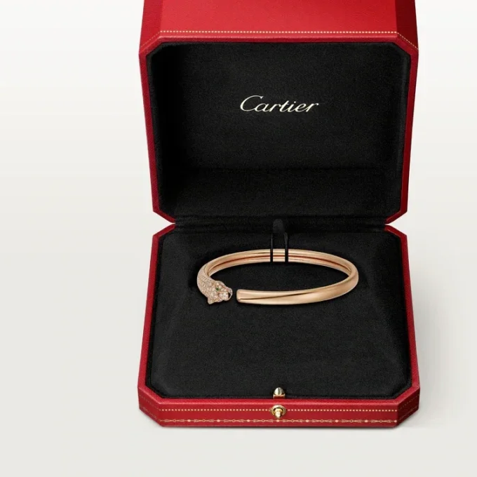 Panthere De Cartier Bracelet, Small Model, Half-Paved