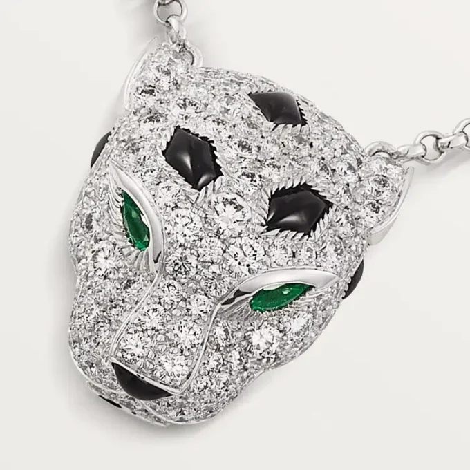 Panthere De Cartier Pendant, Paved