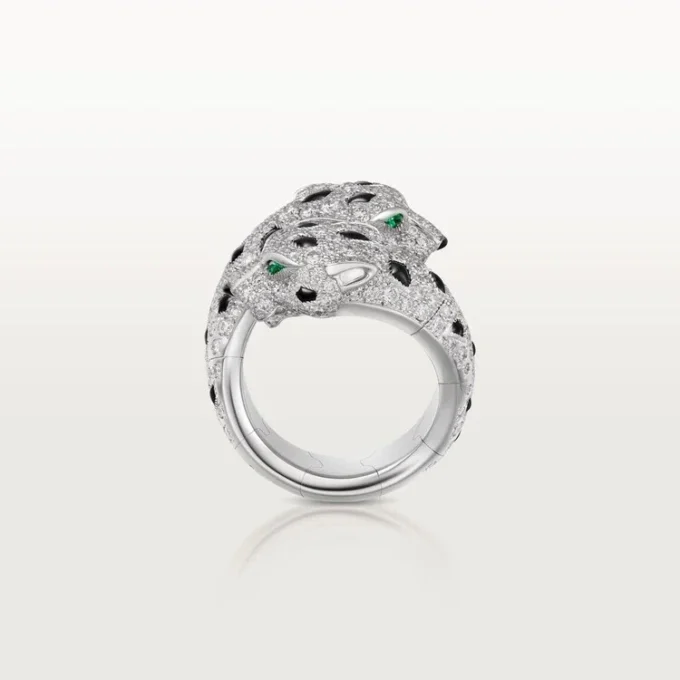 Panthere De Cartier Ring, Articulated, Paved