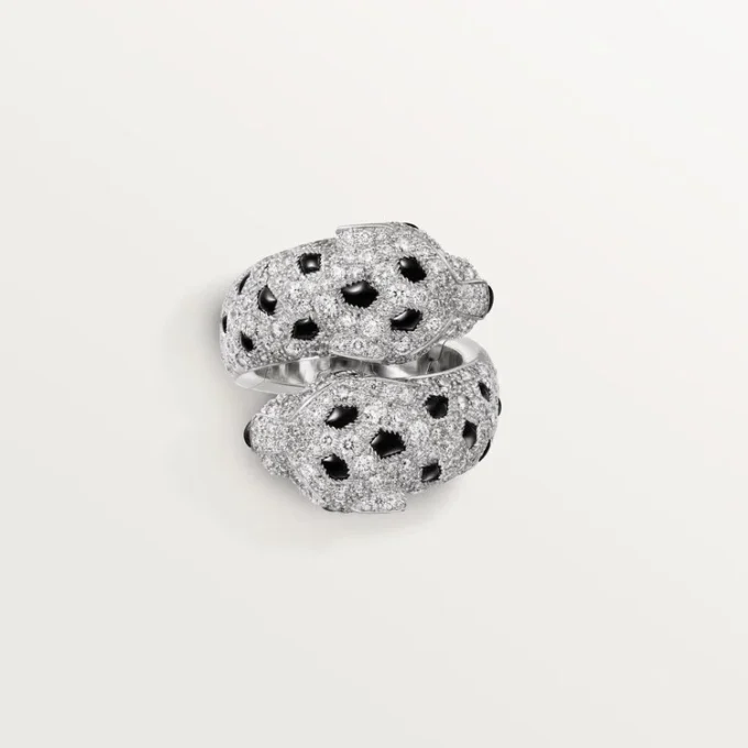 Panthere De Cartier Ring, Articulated, Paved