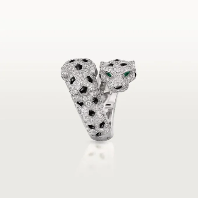 Panthere De Cartier Ring, Articulated, Paved