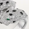 Panthere De Cartier Ring, Articulated, Paved