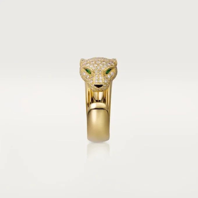 Panthere De Cartier Ring – Yellow Gold, Diamonds, Emeralds, Onyx – Cartier