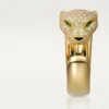 Panthere De Cartier Ring – Yellow Gold, Diamonds, Emeralds, Onyx – Cartier