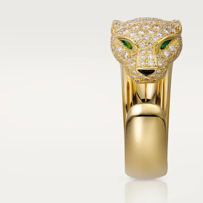 Panthere De Cartier Ring – Yellow Gold, Diamonds, Emeralds, Onyx – Cartier
