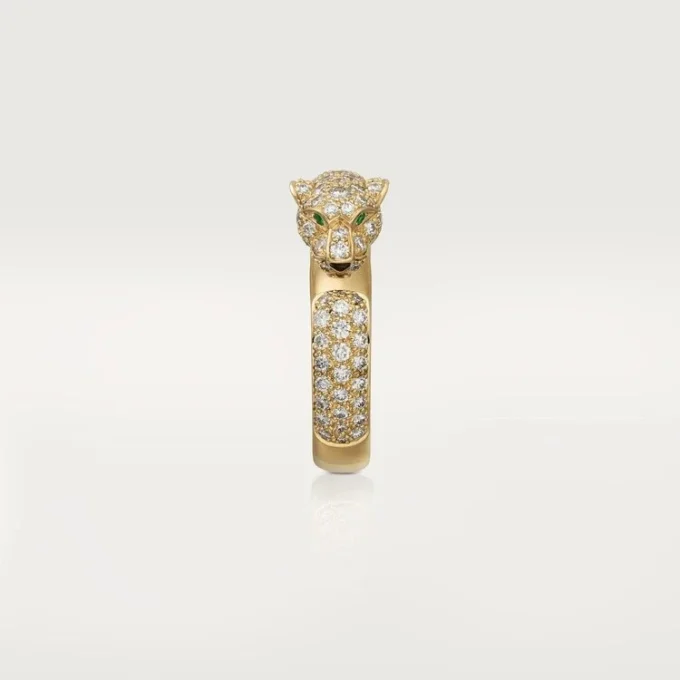 Panthere De Cartier Ring – Yellow Gold, Emeralds, Onyx, Diamonds – Cartier