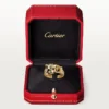 Panthere De Cartier Ring – Yellow Gold, Lacquer, Diamonds, Tsavorite Garnet – Cartier